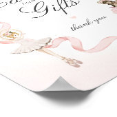 リトルバレリーナカードとギフト誕生日サイン ポスター (角)