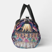 リトルバレリーナスパフォーマンス名前をカスタムする ダッフルバッグ (右)