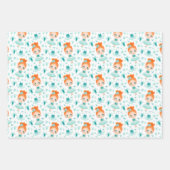 リトルバレリーナスラッピング紙セット3 ラッピングペーパーシート (正面2)