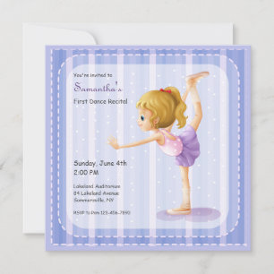 リトルバレリーナダンス発表会の招待状