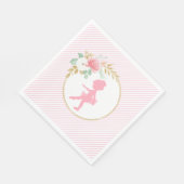 リトルバレリーナバースデーパーティナプキンズ スタンダードランチョンナプキン (角)