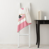 リトルバレリーナピンクバレエ女子の名前 シェルパブランケット (インサイチュ)