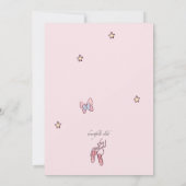 リトルバレリーナ招待状 招待状 (裏面)