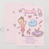 リトルバレリーナ招待状 招待状 (正面/裏面)
