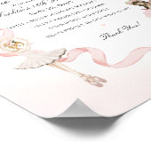 リトルバレリーナ誕生日パーティータイムカプセルサイン ポスター (角)