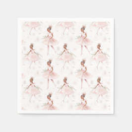 リトルバレリーナ#2 - Black Girl スタンダードカクテルナプキン