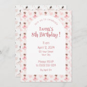 リトルバレリーナ#3 - Brunette Girl 招待状 (正面/裏面)