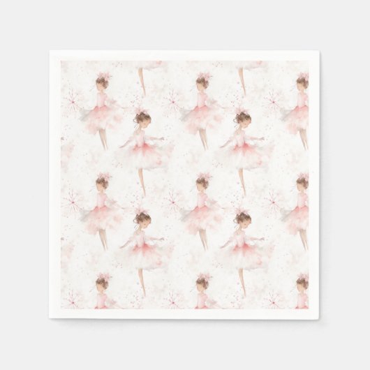 リトルバレリーナ#4 - Asian Girl スタンダードカクテルナプキン (正面)
