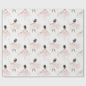 リトルバレリーナ#6 - Black Girl ラッピングペーパー (フラット)