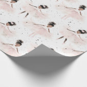 リトルバレリーナ#6 - Black Girl ラッピングペーパー (角)