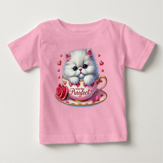 リトルバレンタインかわいこちゃん ベビーTシャツ (正面)