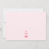 リトルバレンタインカップルベイビーシャワー 招待状 (裏面)