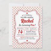 リトルバレンタイン ファーストバースデー ご招待 招待状 (正面)