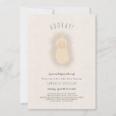 リトルバンドニュートラル性別ベビーシャワー 招待状 (正面)