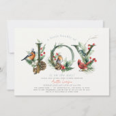 リトルバンドルオブジョイ 鳥 男の子 ベビーシャワー 招待状 (正面)