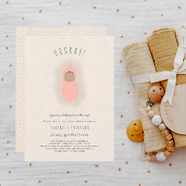 リトルバンドルガールベビーシャワー招待状 招待状
