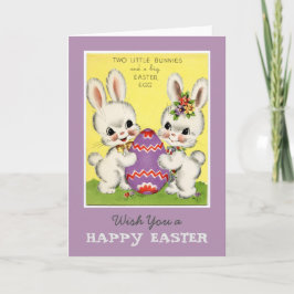 リトルバンニとイースターエッグのグリーティングカード シーズンカード