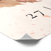 リトルバンビ花ムーンダスト赤ちゃんシャワーへようこそ ポスター (角)