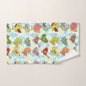 リトルバーズ集団パターン ハンドタオル (ハンドタオル)