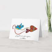 リトルバードウクライナフォークアート シーズンカード (裏面)