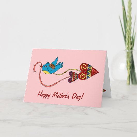 リトルバードウクライナフォークアート シーズンカード (正面)