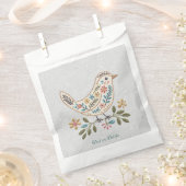 リトルバードカラフルフローラ優先バッグ フェイバーバッグ (クリップ留めされた状態)