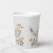 リトルバードカラフルフローラ紙カップ 紙コップ (右)