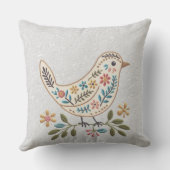 リトルバードカラフルフローラ装飾用クッション クッション (裏面)