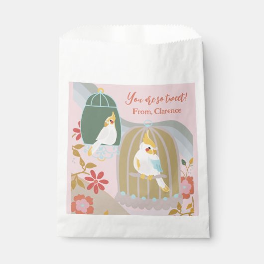 リトルバードガールカラフルズ誕生日 フェイバーバッグ (正面)