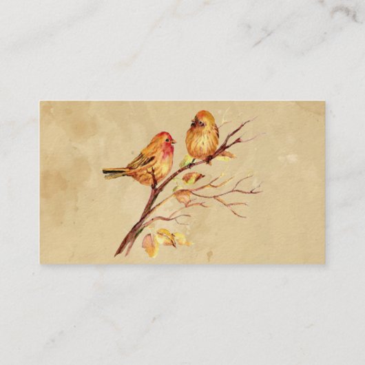 リトルバードスタジオカスタムビジネスカード 名刺 (裏面)