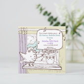 リトルバードトード子供の誕生日パーティの招待状 招待状 (スタンド正面)