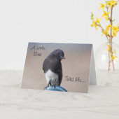 リトルバードハッピーバースデーカード カード (黄色い花)