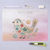 リトルバードフローラピンクティッシュペーパー 薄葉紙 (クラフト)