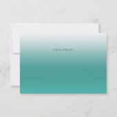 リトルバードフローラ刺繍グリーンサンキューカード サンキューカード (裏面)