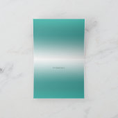 リトルバードフローラ刺繍グリーンサンキューカード サンキューカード (内部)