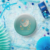 リトルバードフローラ刺繍グリーン紙ボウル ペーパーボウル (パーティー)