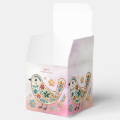 リトルバードフローラ刺繍ピンクのビーフボックス フェイバーボックス (オープン)