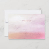 リトルバードフローラ刺繍ピンクサンキューカード サンキューカード (裏面)