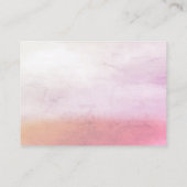 リトルバードフローラ刺繍ピンクベビーシャワー エンクロージャーカード (裏面)