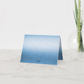 リトルバードフローラ刺繍ブルーサンキューカード サンキューカード (裏面)