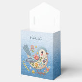 リトルバードフローラ刺繍ブルービーフボックス フェイバーボックス (オープン)