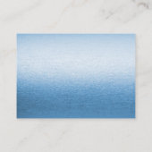 リトルバードフローラ刺繍ブルーベビーシャワー エンクロージャーカード (裏面)