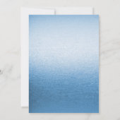 リトルバードフローラ刺繍ブルーベビーシャワーInv 招待状 (裏面)