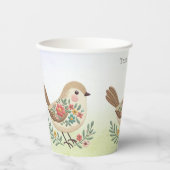 リトルバードフローラ金ゴールド紙カップ 紙コップ (正面)