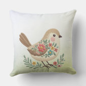 リトルバードフローラ金ゴールド装飾用クッション クッション (裏面)