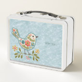 リトルバードフローラ離れグリーンランチボックス メタルランチボックス (裏面)