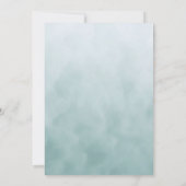 リトルバードブルーピンクフラワーバースデーパーティー 招待状 (裏面)