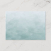 リトルバードブルーピンク花赤ちゃんシャワー エンクロージャーカード (裏面)