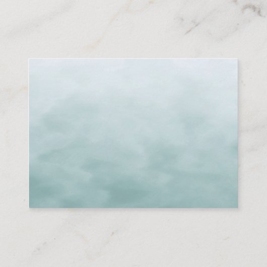 リトルバードブルーピンク花赤ちゃんシャワー エンクロージャーカード (裏面)