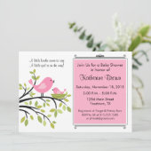 リトルバードベビーシャワーパーティの招待状 招待状 (スタンド正面)